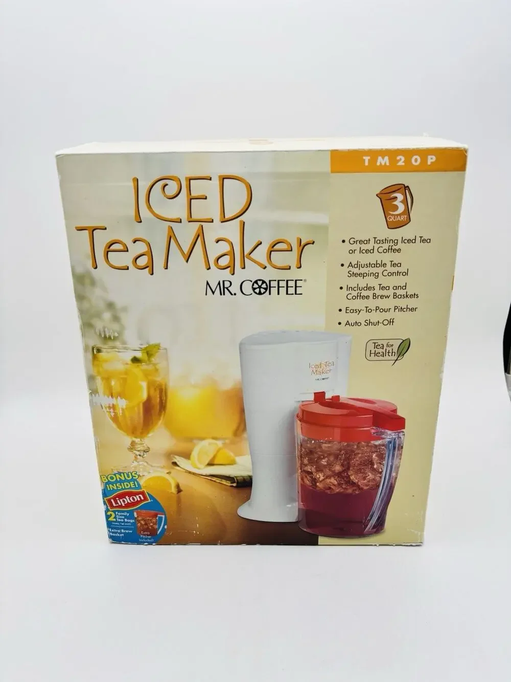 Vintage Mr. Coffee Iced Tea Maker 3 Quart-TM20P-New in Open Box